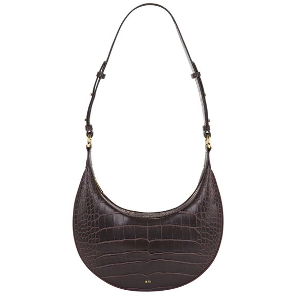 JW PEI Carly Saddle Bag in Brown Croc New Womens Shoulder Purse - Picture 3 of 14